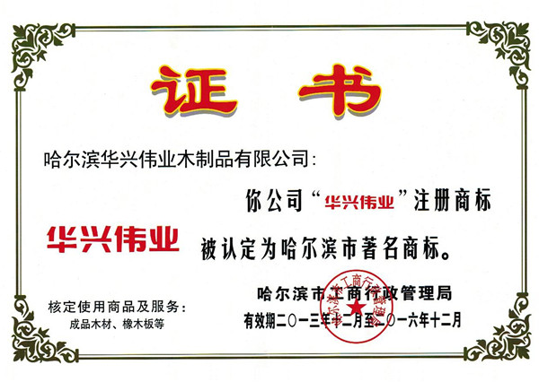 华兴整木家居_企业荣誉