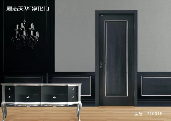 展志天华净化门：轻奢极简油漆门，不一样的高级感