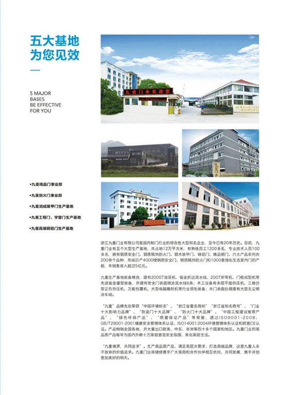 九重防盗门2020最新版微信电子样册