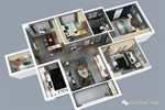 D3空间木门·家居：全屋定制家居，合理规划收纳空间