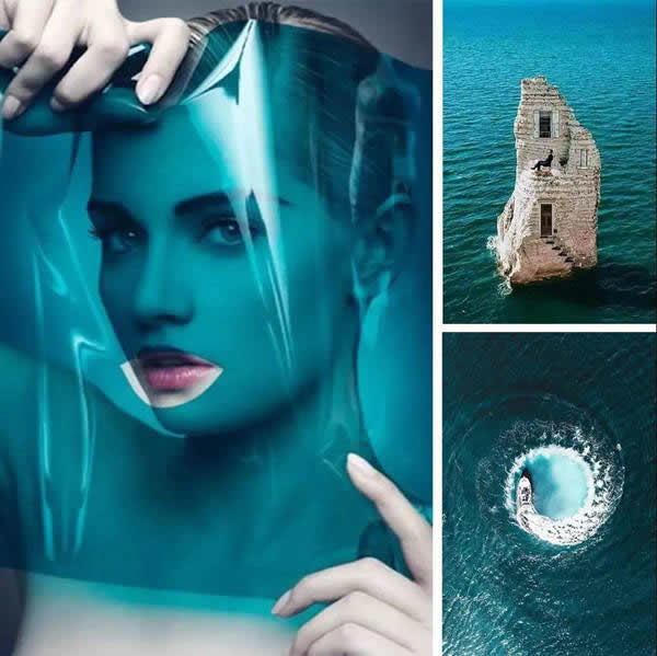 一一木门：这样的孔雀蓝您喜欢吗？