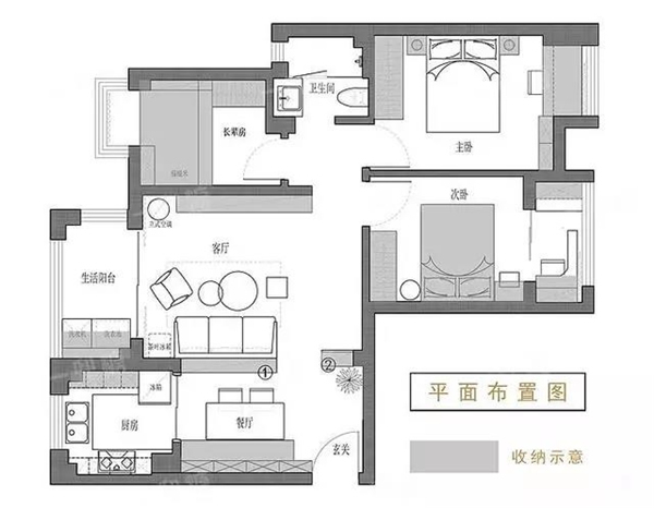 七步木业丨120平北欧风简约三居室 适合年轻人的装修风格