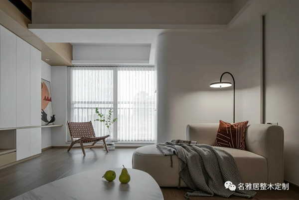 名雅居全屋 | 130㎡极简自然风，方圆交错，木白有序！