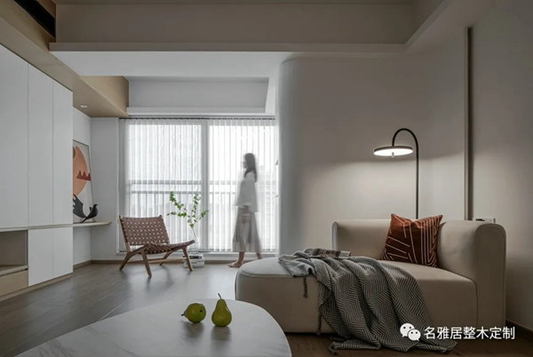 名雅居全屋 | 130㎡极简自然风，方圆交错，木白有序！