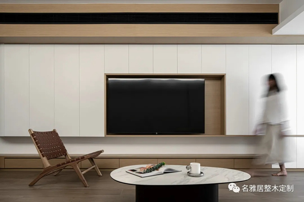 名雅居全屋 | 130㎡极简自然风，方圆交错，木白有序！