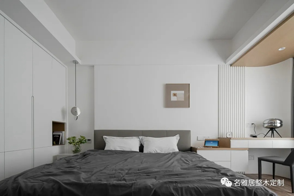 名雅居全屋 | 130㎡极简自然风，方圆交错，木白有序！
