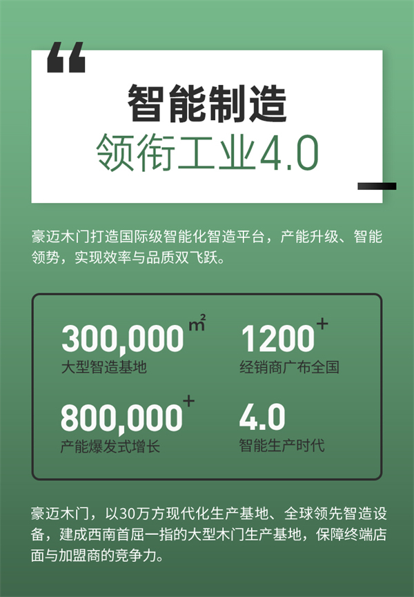 豪迈木门丨全新形象 超越未来