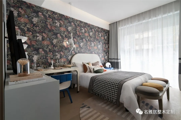 名雅居全屋于花栖息处，筑现代雅居
