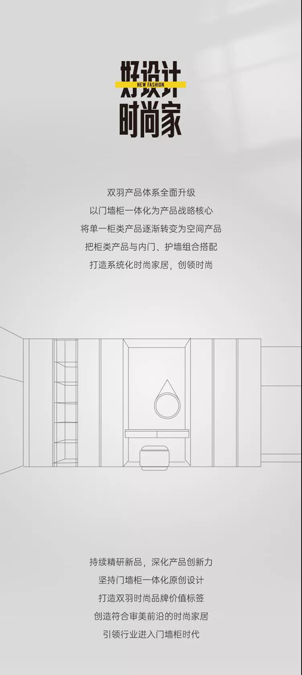 双羽 | 以门墙柜一体化产品战略，创领时尚家居新未来