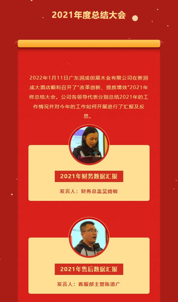 改革创新,提质增效 | 2021年润成创展年终总结大会完满结束