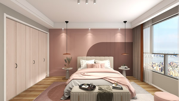少女系十足的157m²现代简约家装，甜美感爆棚！