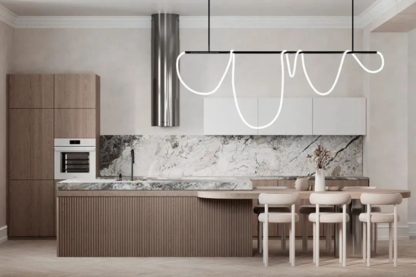 百年天天木门|一个高逼格的理想厨房，怎么能少了美观又实用的多功能岛台？