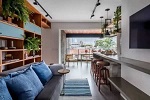 D3空间木门 | 47㎡单身公寓，餐厅设在阳台上，这样的装修太让人喜欢了！