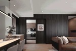 D3空间木门 | 案例分享丨木饰面+暗色调搭配，质感高级的90㎡现代风小家！